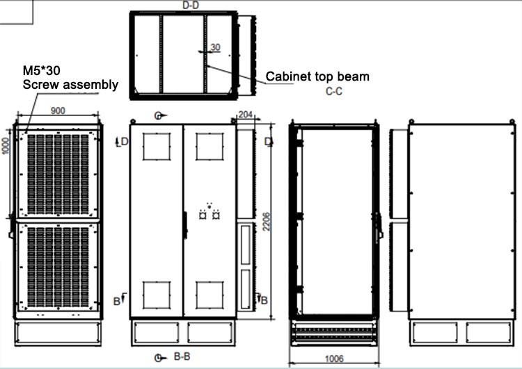 power distribution cabinets structure diagram